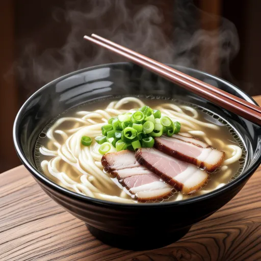 Pork and Green Onion Miso Udon Noodles