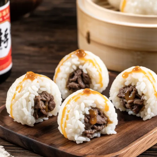 Beef Mustard Rice Ball