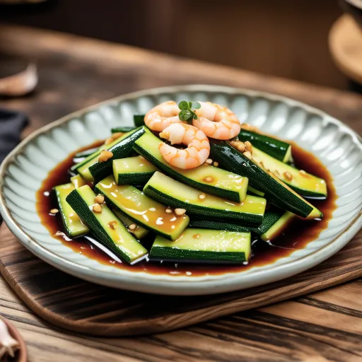Stir-fried Korean Zucchini with Shrimp Paste