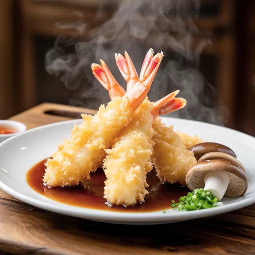 Shrimp Tempura with Grated Daikon Sauce