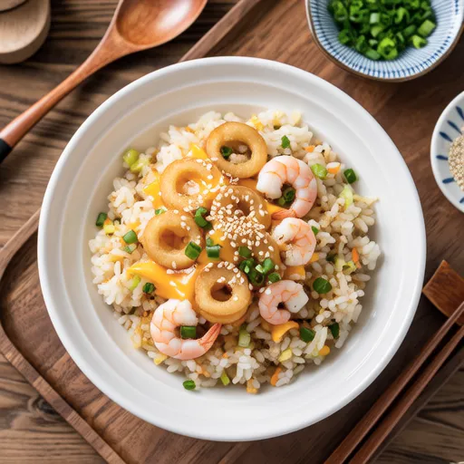 Sakura Shrimp and Chikuwa Cheese Fried Rice