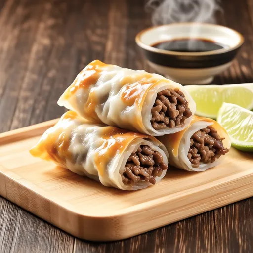 Beef Rice Paper Rolls