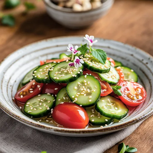 Japanese-Style Cucumber and Tomato Salad