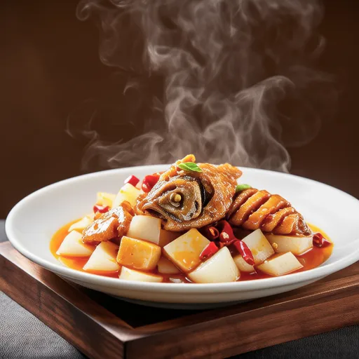 Spicy Stir-fried Yellowtail and Turnip
