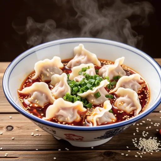 Spicy Dumpling Soup