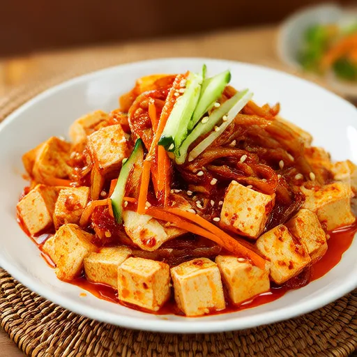 Insalata di tofu piccante coreana