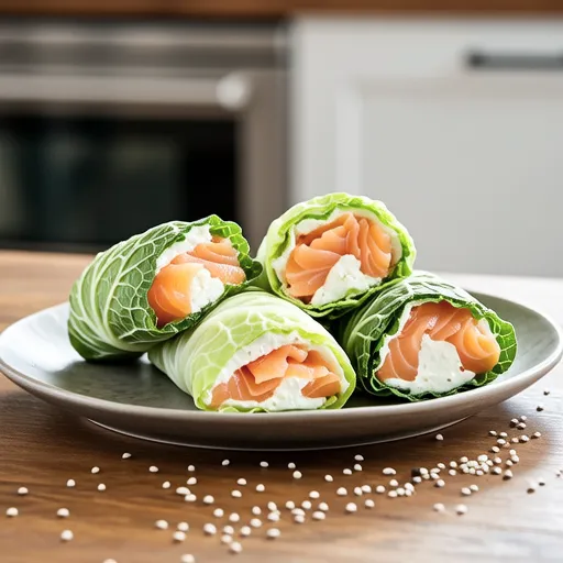 Cabbage Salmon Rolls