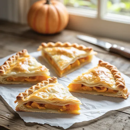 Pumpkin Pie with Spring Roll Wrappers