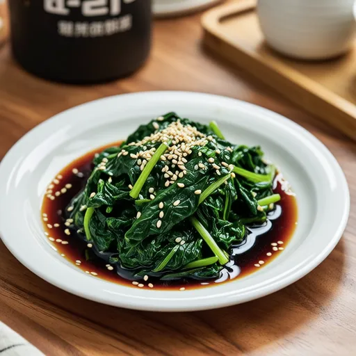 Spinach Namul (Korean Seasoned Spinach)