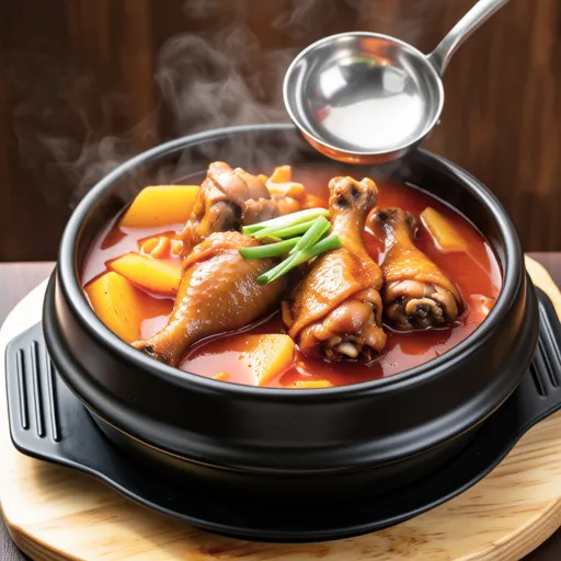 Dakbokkeumtang (Korean Spicy Chicken Stew)