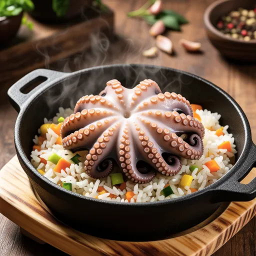 Octopus Pilaf-style Rice