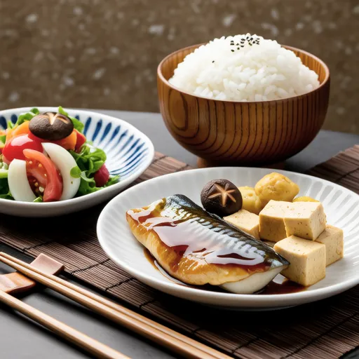 Saba Miso Tofu Set Meal