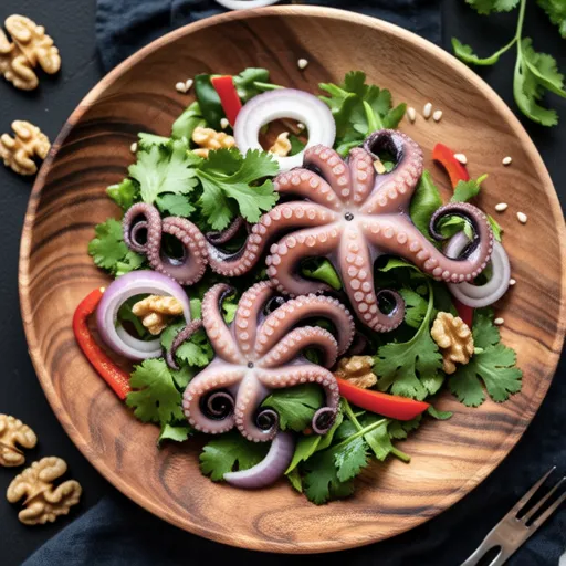 Octopus and Cilantro Salad
