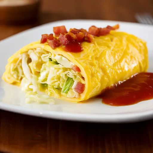Cabbage Omelette for Diet