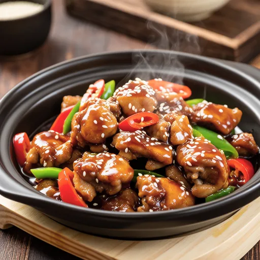 Sautéed Chicken Tenderloin and Bell Pepper with Sesame Miso
