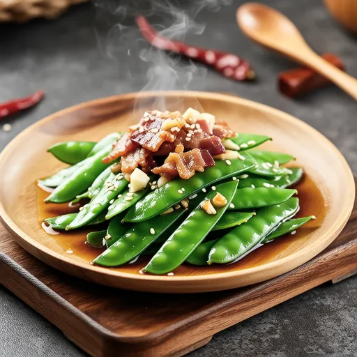 Garlic Stir-fried Pea Shoots