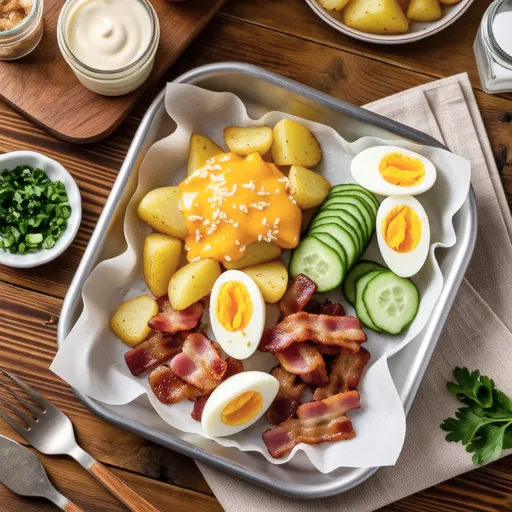 Crispy Cheese Potato Salad