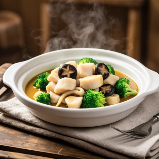 Cod and Broccoli Curry Stew