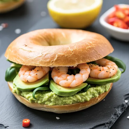 Guacamole Bagel Sandwich