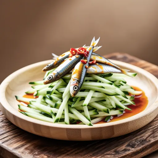 Tataki Cucumber and Dried Daikon Sweet and Spicy Salad