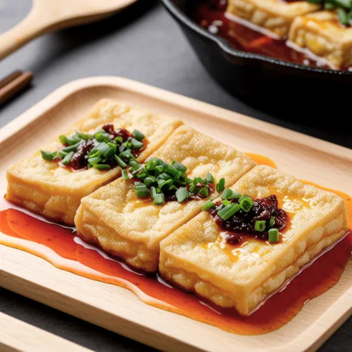 Pan-fried Tofu with Perilla Leaf Sauce