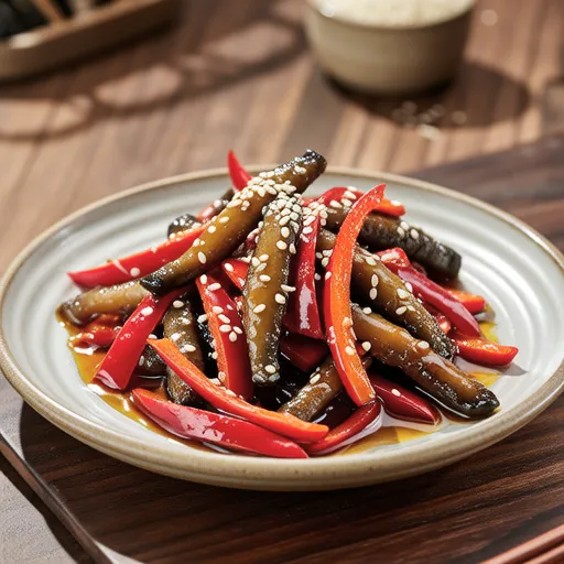 Shishito Peppers and Chirimen Jako Salad