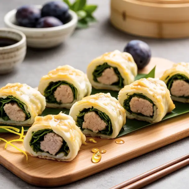 Shiso and Ume Pork Rolls