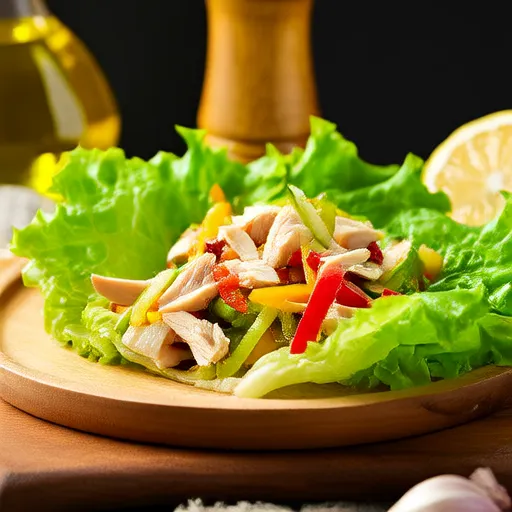 Wraps de Alface com Frango Keto