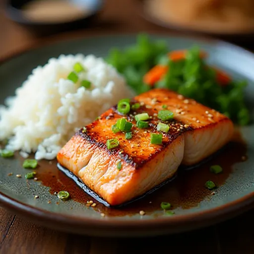 Jantar Simples de Salmão Grelhado