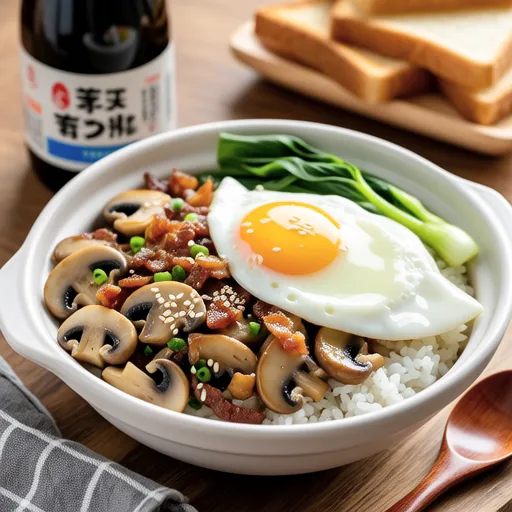 Mushroom Rice Bowl with Fried Egg
