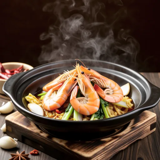Spicy Stir-fried Shrimp and Cabbage
