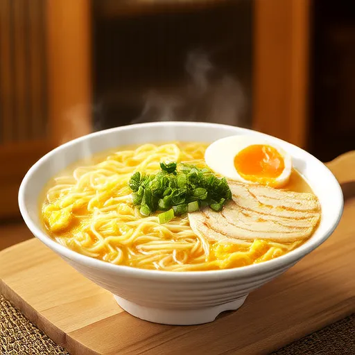 Ramen con crema di patate dolci e latte