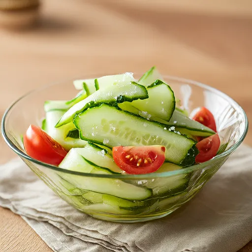 Salad Dưa Chuột và Cà Chua Tươi Mát