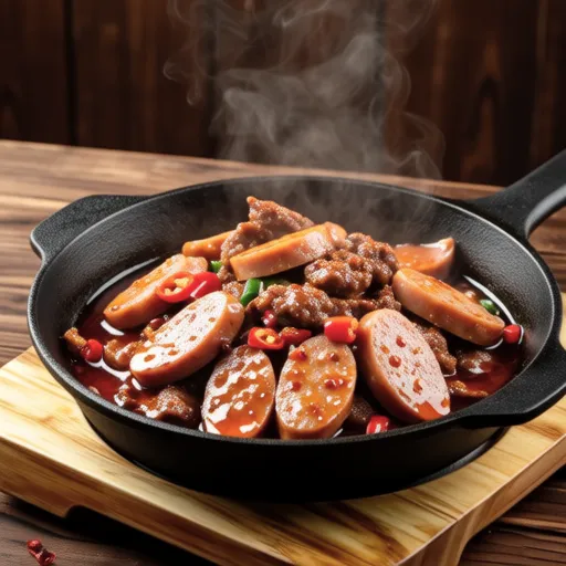 Pink Sausage Braised Dish