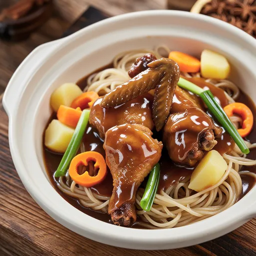 Braised Chicken with Glass Noodles