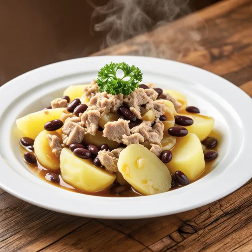 Bean and Tuna Mayo German Potato