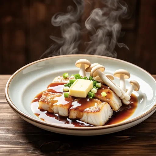 Butter-Sake Steamed Yellowtail