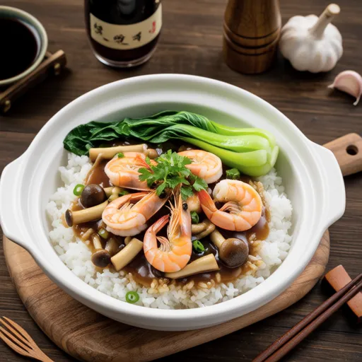 Shrimp Bok Choy Stir-fry Rice Bowl