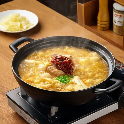 Zuppa di kimchi con tonno