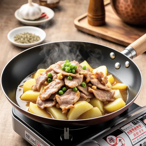 Pork and Potato Consommé Stir-fry