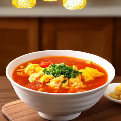 Tomato Egg Drop Soup