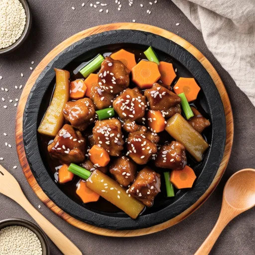 Chicken and Burdock Kinpira Stir-fry