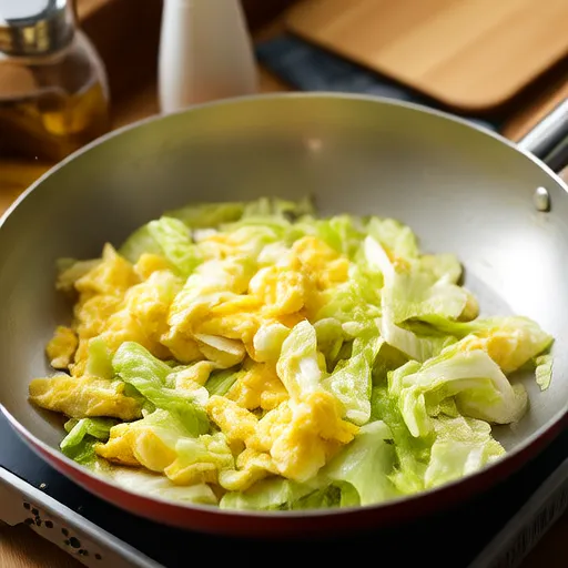 Stir-fried Cabbage and Eggs