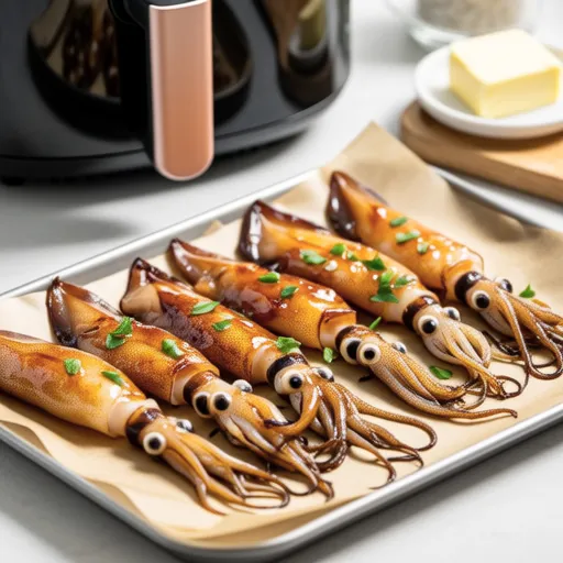 Air Fryer Butter-Grilled Dried Squid
