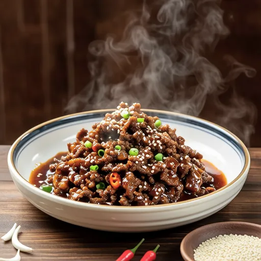Beef Stir-fried with Spicy Gochujang Sauce
