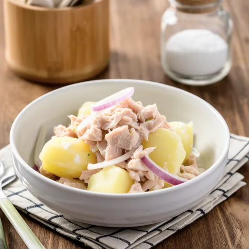 Potato Salad with Canned Mackerel
