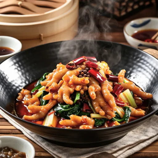 Spicy Stir-fried Chicken Skin and Cabbage