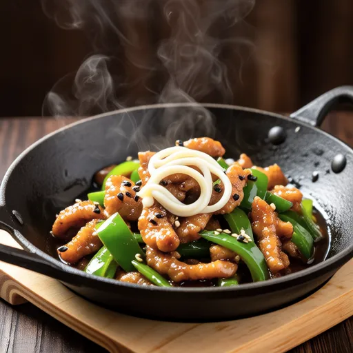 Sasami and Green Pepper Mayo Stir-fry