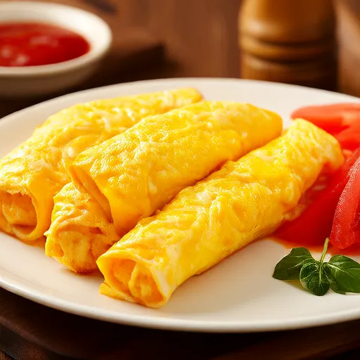 Omelette de queso y huevo