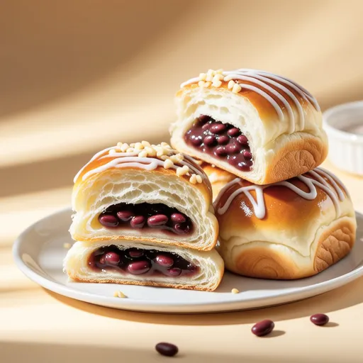 Sweet Red Bean Soboro Bread
